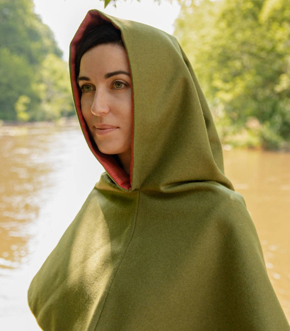 Bocksten woollen hood with linen lining